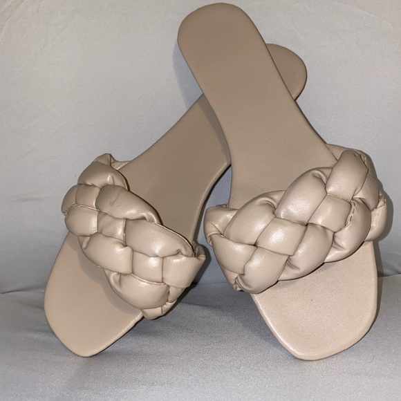 Beige Braided Sandals - Picture 2 of 2